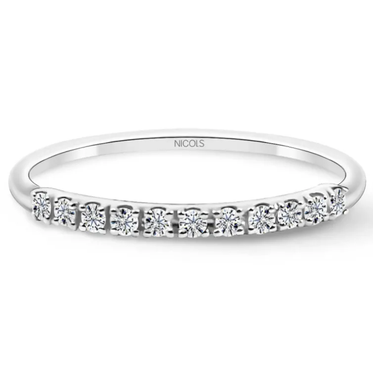 Anillo Diamantes Azalea 0.15 Oro Blanco