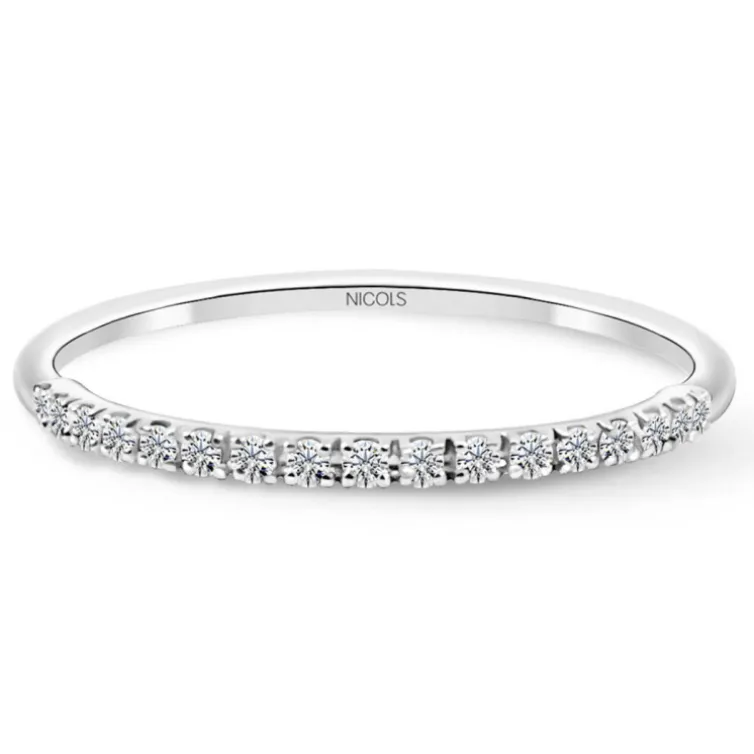 Anillo Diamantes Azalea 0.12 Oro Blanco