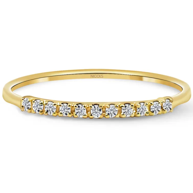 Anillo Diamantes Azalea 0.07 Oro Amarillo