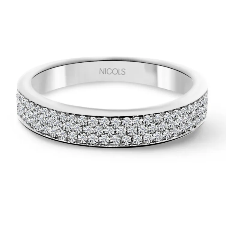 Anillo Diamantes Azalea 0.50 Oro Blanco