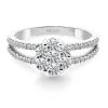 Anillo Diamantes Camelia Doble