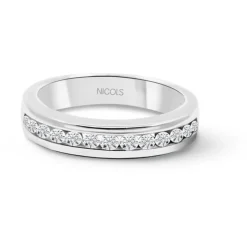 Anillo Diamantes Chloe 0.45 Oro Blanco