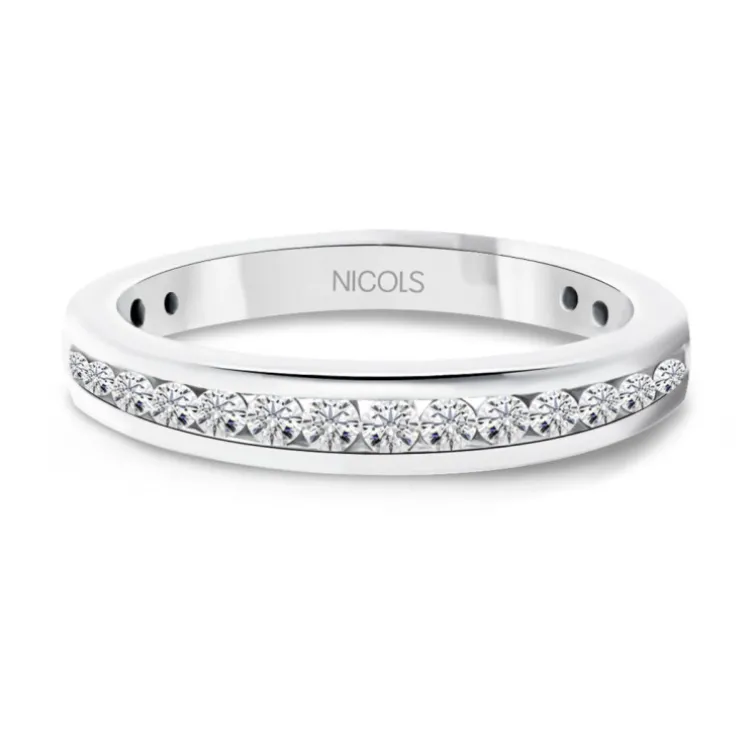Anillo Diamantes Chloe 0,35 Oro Blanco