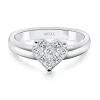 Anillo Diamantes Corazón Love 0.52