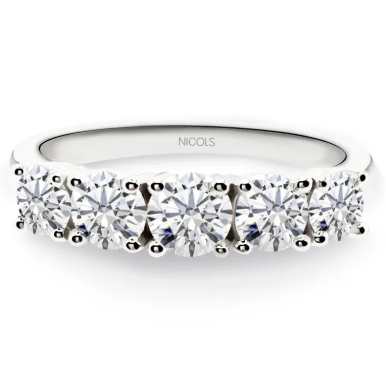 Anillo Diamantes Eloise 1.20 Oro Blanco
