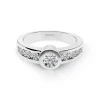 Anillo Diamantes Emily 0.75 Oro Blanco