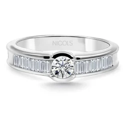 Anillo Diamantes Emily Oro Blanco 0,50ct