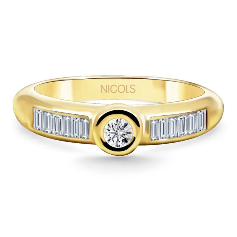 Anillo Diamantes Emily Oro Amarillo 0,40ct