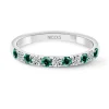 Anillo Diamantes Esmeralda Azalea Oro Blanco