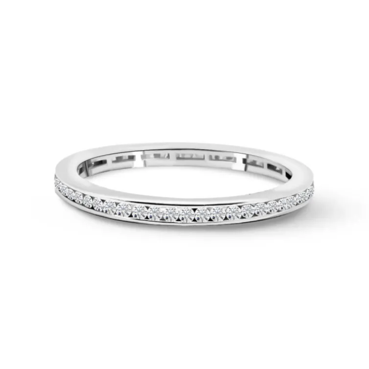 Anillo Diamantes Eternity Chloe 0.48 Oro Blanco