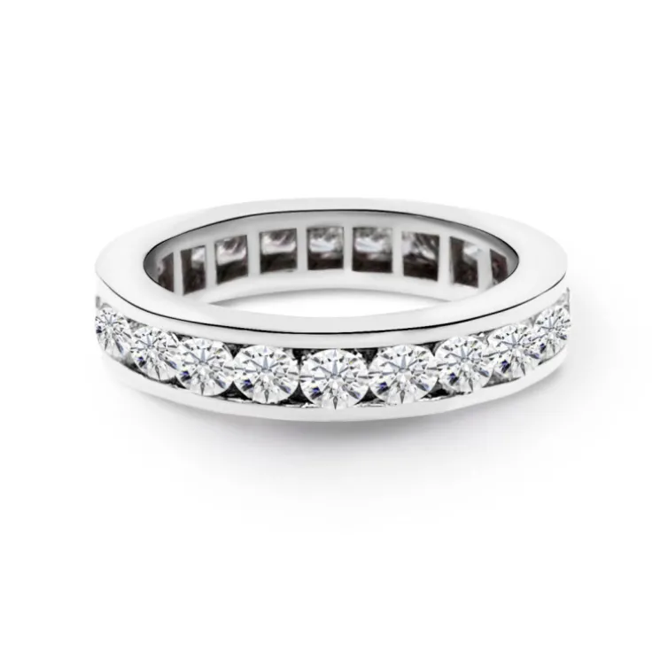 Anillo Diamantes Eternity Chloe 1.80 Platino