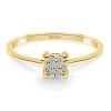 Anillo Diamantes Gardenia 0.10 Oro Amarillo