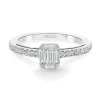 Anillo Diamantes Minerva 0.45 Oro Blanco