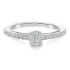 Anillo Diamantes Minerva 0.40 Oro Blanco