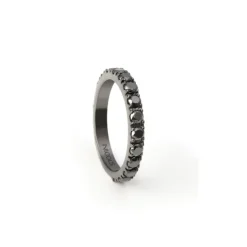 Anillo Diamantes Negros Black Power