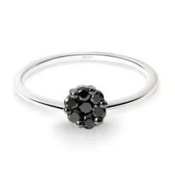 Anillo Diamantes Negros Camelia 0.11