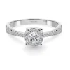 Anillo Diamantes Noa 0.48 Oro Blanco