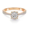 Anillo Diamantes Noa 0.48 Oro Rosa