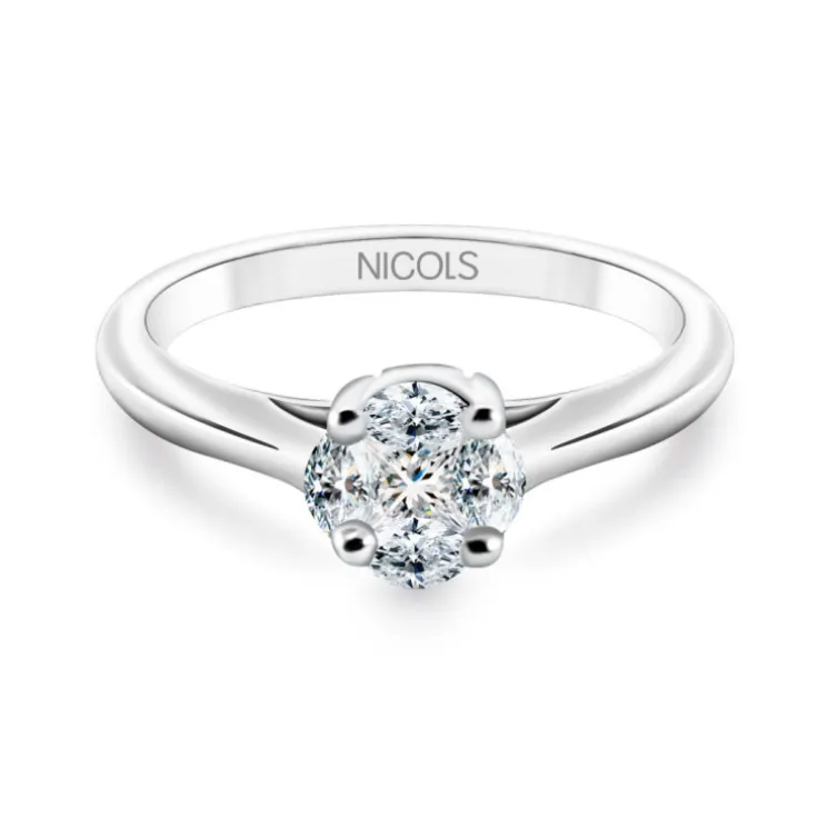 Anillo Diamantes Olivia 0.35