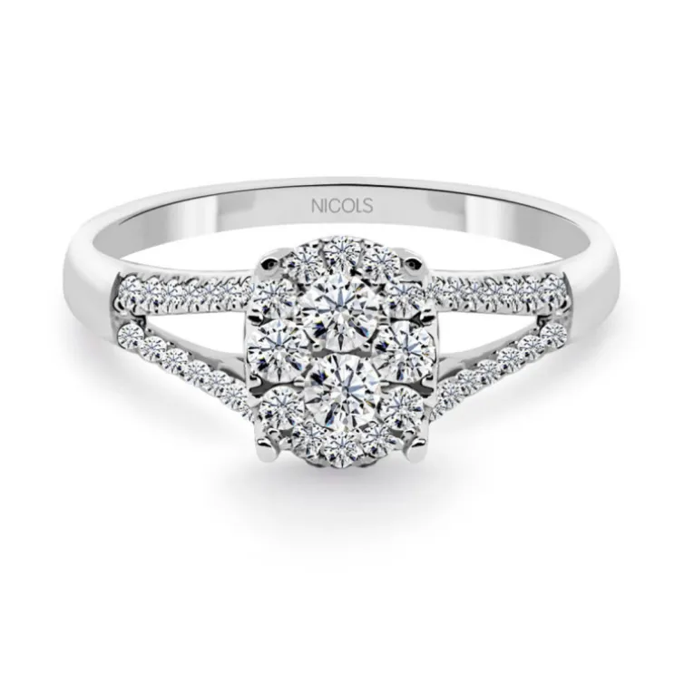 Anillo Diamantes Olivia 0.55