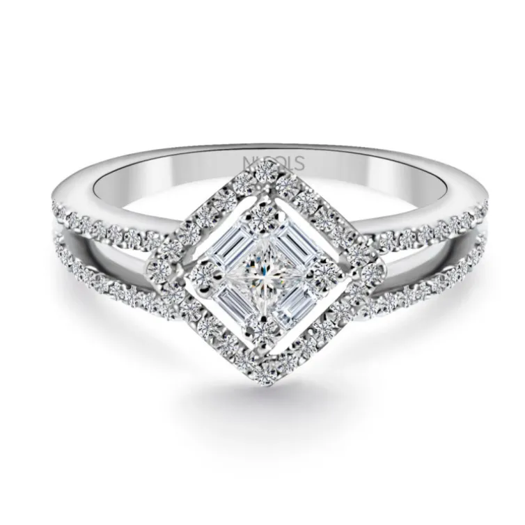 Anillo Diamantes Princess 0.42 ct