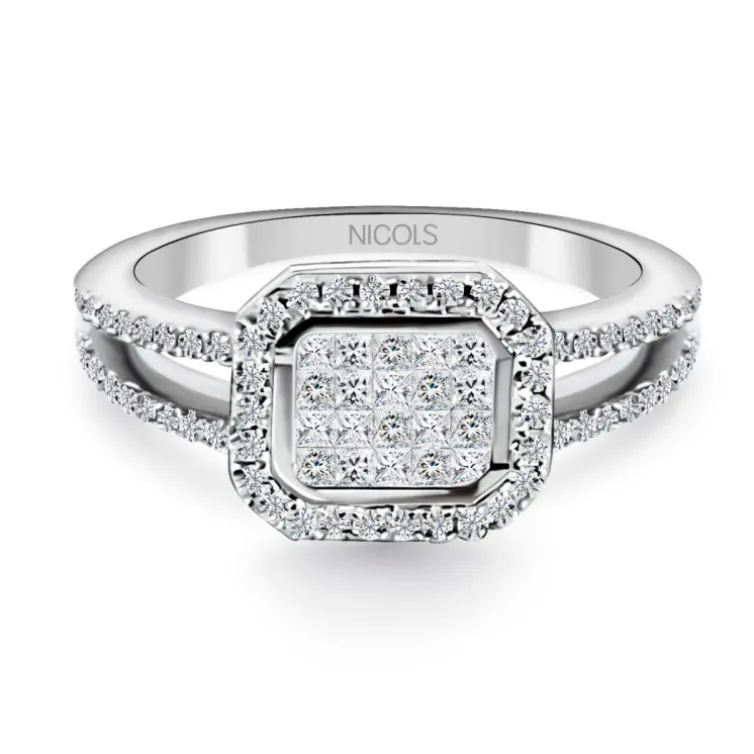 Anillo Diamantes Princess 0.53 ct