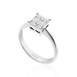 Anillo Diamantes Princess 0.65
