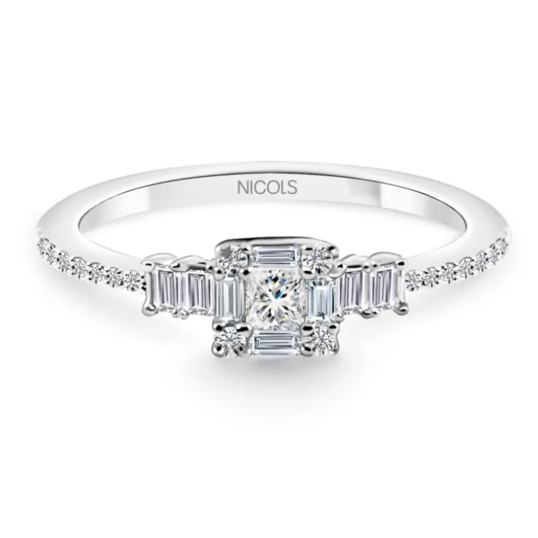 Anillo Diamantes Princess 0.33 Ct