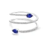 Anillo Diamantes Spiral Rings