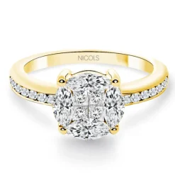Anillo diamantes Spring Love Oro Amarillo