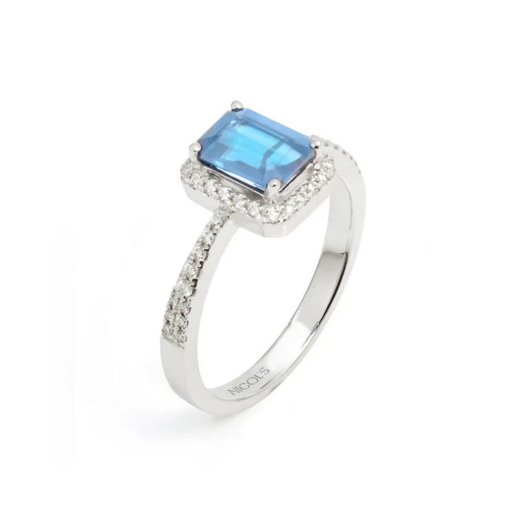 Anillo Diamantes Topacio Diamond Colour