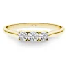 Anillo Diamantes Trilogy 0.50 Ct Oro Amarillo