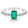 Anillo Esmeralda 0.65Ct Oro Blanco Dafne Color