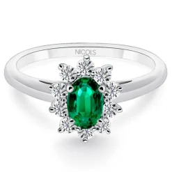 Anillo Esmeralda Dalia 0.60