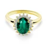 Anillo Esmeralda Dalia 1.30 Oro Amarillo