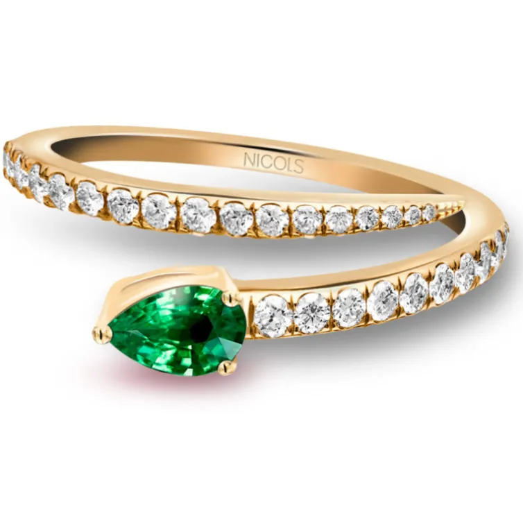 Anillo Esmeralda Delicia con Diamantes