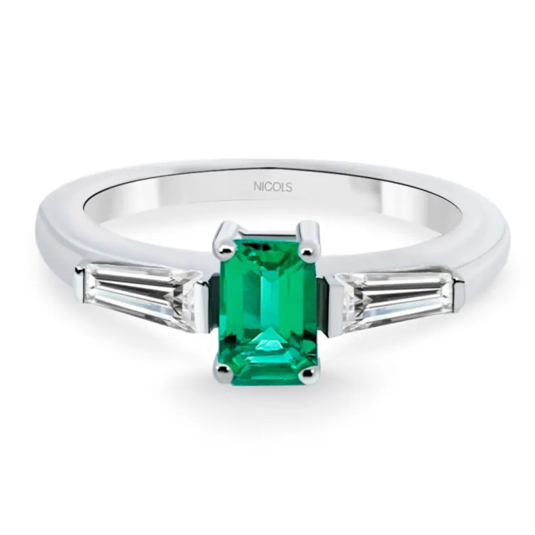 Anillo Esmeralda Electra 0.60