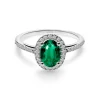 Anillo Esmeralda Orla Dalia 0.98