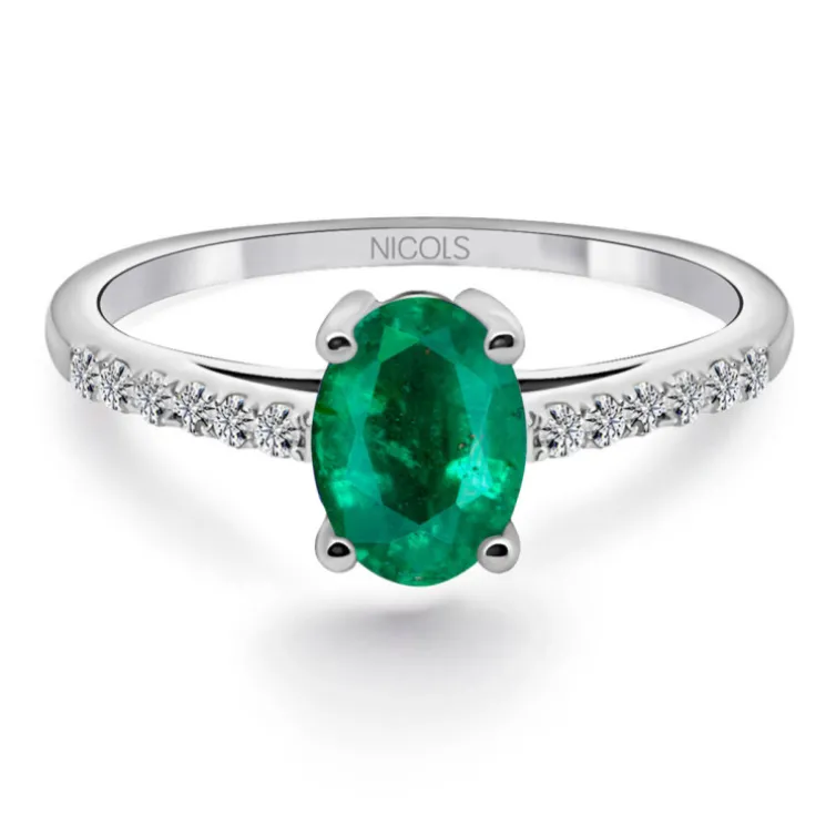 Anillo Esmeralda oval Lola 0.60 ct
