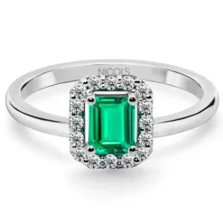 Anillo Esmeralda Sunset 0.55 Ct