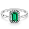 Anillo Esmeralda Sunset 0.65 Ct