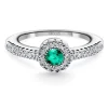 Anillo Esmeralda y Diamantes Diamond Colour