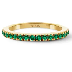 Anillo Esmeraldas Dafne Band