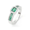 Anillo Esmeraldas y Diamantes Diamond Color