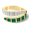 Anillo Esmeraldas y Diamantes Royal Snake Oro Amarillo
