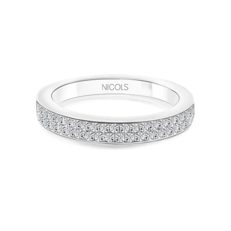 Anillo Media Alianza Diamantes Azalea 0.35 Ob