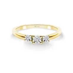 Anillo Megan Trilogy 0.25 Oro Amarillo