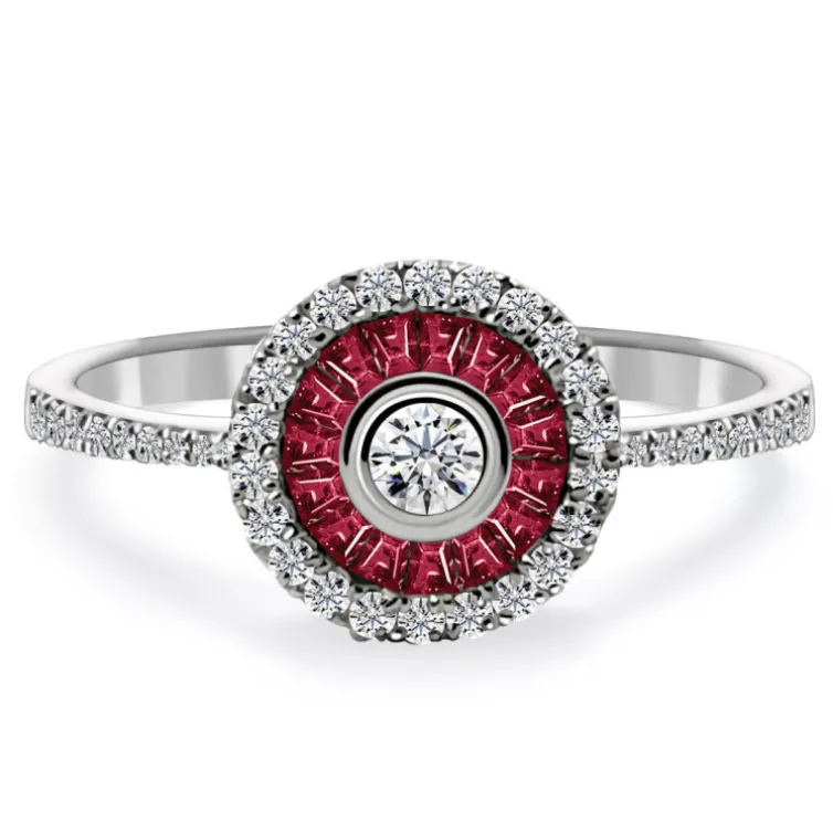 Anillo Ojo De Perdiz Rubi
