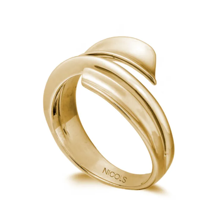 Anillo Oro Basic Gold Banda Convexa Latigo