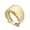 Anillo Oro Basic Gold Barras Media Caña Recta